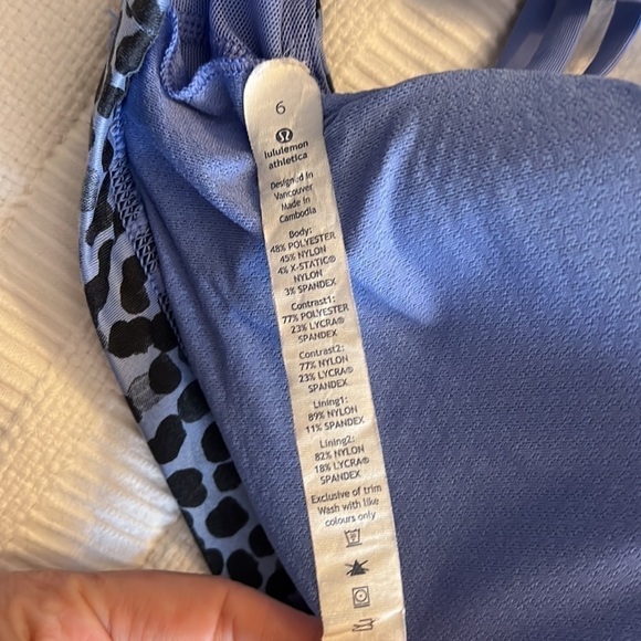 Lululemon Heathered Lullaby Wild Tank Size 6 - Picture 7 of 8